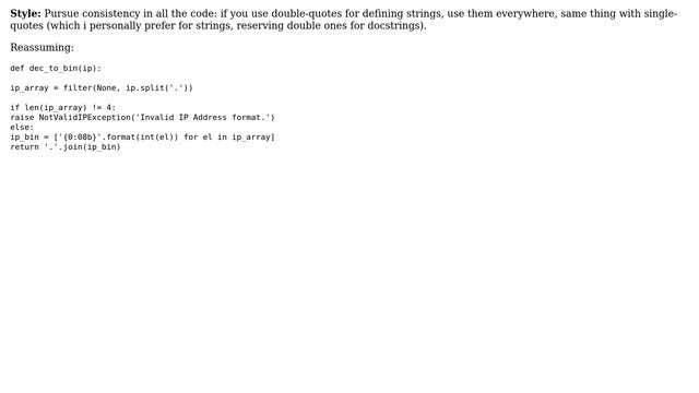 Code Review: Decimal-to-binary converter for IP addresses (3 Solutions!!) смотреть онлайн