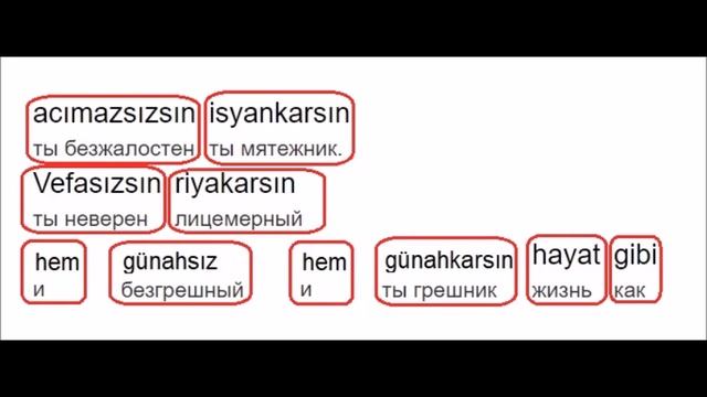 ТУРЕЦКИЙ ЯЗЫК. Турецкий по песням и караоке и перевод песни  Toygar Işıklı  
