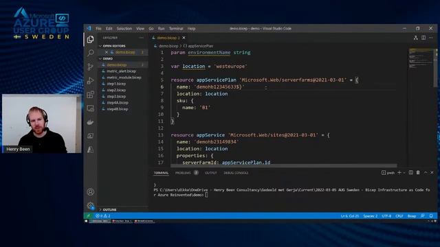 Bicep: Infrastructure as Code for Azure Reinvented at Azure User Group Sweden смотреть онлайн