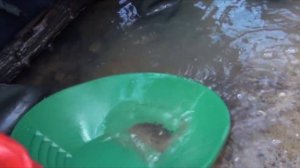 Поиск Золота в горном ручье, на Юге России