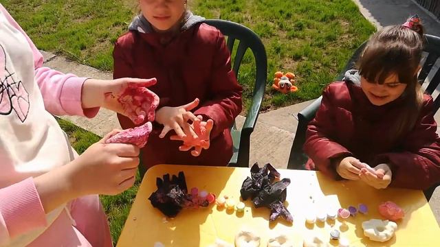 Как сделать цветной классный пластилин! Play Doh plasticine.Челлендж смотреть онлайн
