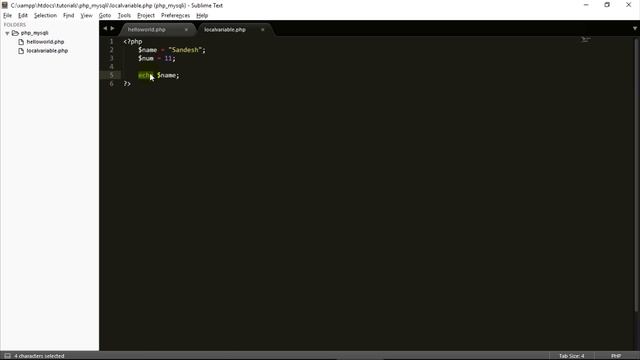 Php and MySqli 2017 Local Variable #4 смотреть онлайн