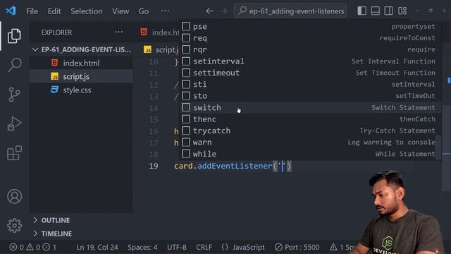 Event Listener Explained in Depth | The Complete JavaScript Course | Ep.61 смотреть онлайн