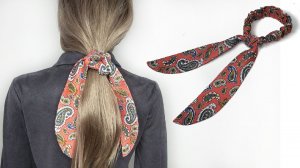 Как сшить модную резинку для волос с лентами