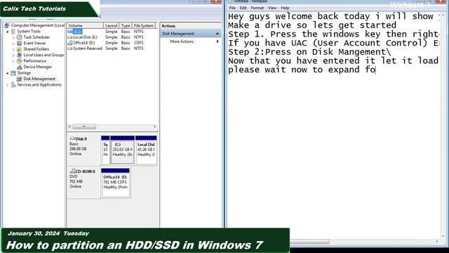 How to partition in Windows 7 SP1 смотреть онлайн