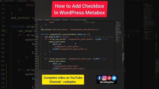 How to Add Checkbox in WordPress Custom Post Type Metabox? смотреть онлайн