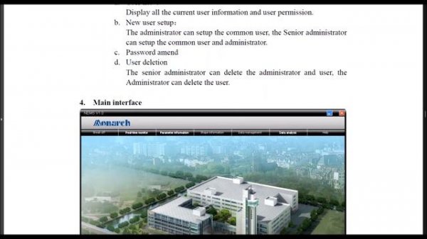 MONARCH NEMS SOFTWARE - USER MANUAL