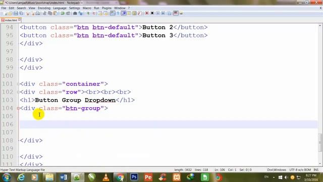 bootstrap-19-button group in bootstrap part 2 смотреть онлайн
