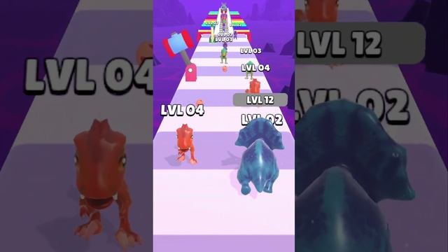 MAX LEVEL in Dino Evolution Run Game! смотреть онлайн