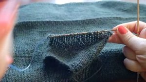 МК Женский джемпер с горловиной "Лодочка" и ажурными рукавами. Вязание. Вязание спицами. Knitting.