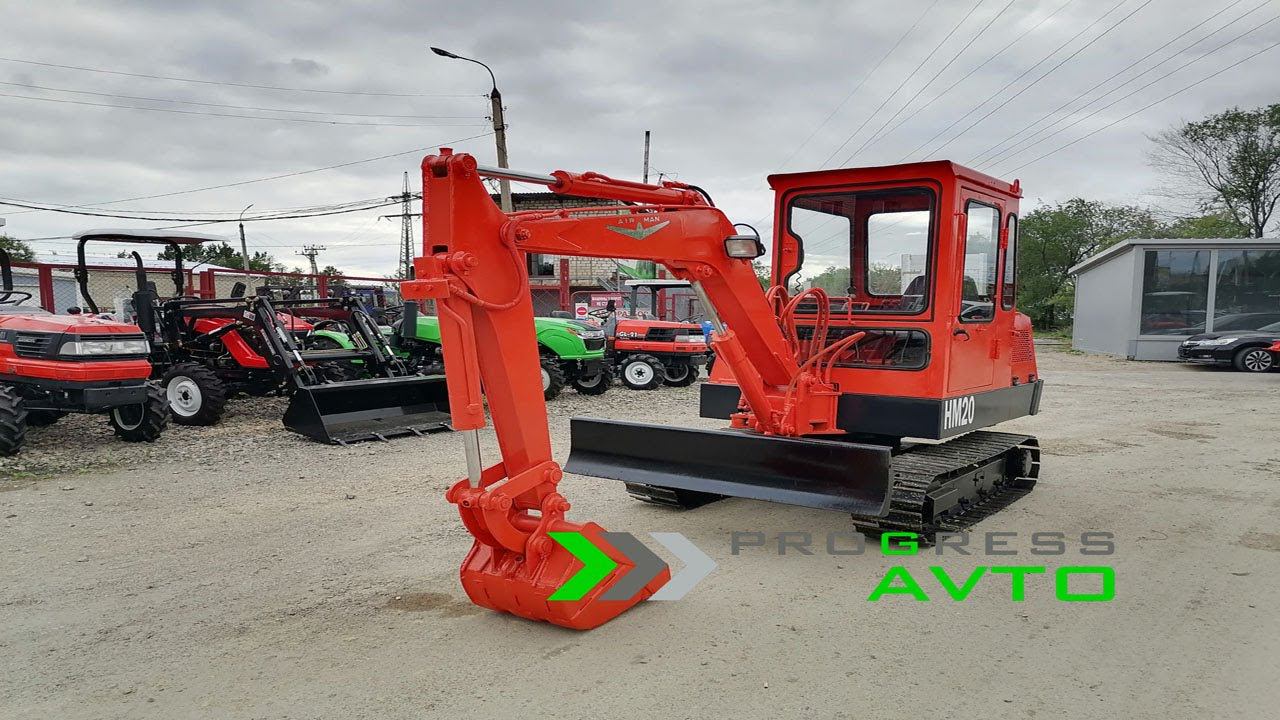 Японский мини экскаватор б/у Air Man HM-20 в PROGRESS-AVTO Мухина 145/1 8-914-550-88-80 смотреть онлайн