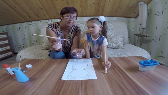 Нетрадиционное рисование: "Мишка" смотреть онлайн