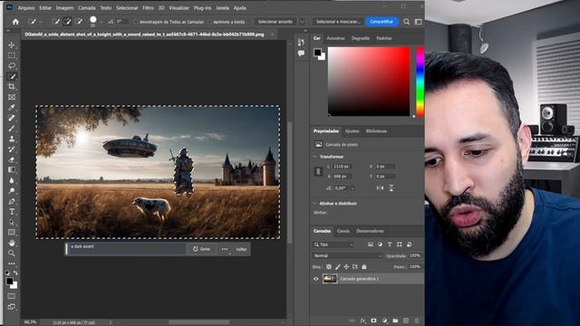 TUTORIAL Novo Photoshop com Inteligência Artificial Firefly! Aprenda a usar o Generative FILL IA смотреть онлайн