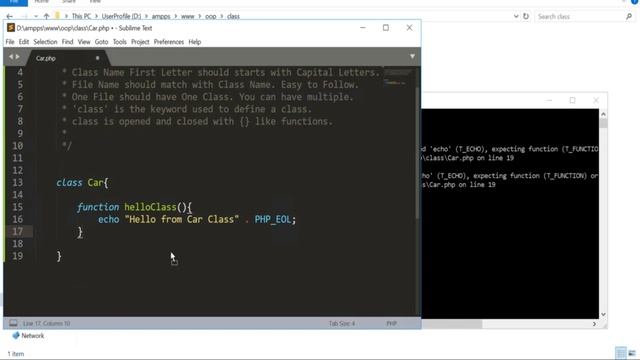 How to Define a Class in PHP | PHP Tutorial #3 смотреть онлайн