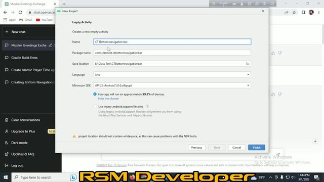 Bottom Navigation Bar with ChatGPT in Android Studio. @RsmDeveloper смотреть онлайн