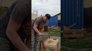 Обливное устройство для бани и сауны Grill'D Oblivion. Инсталляция и вариант отделки "Кора ольхи"