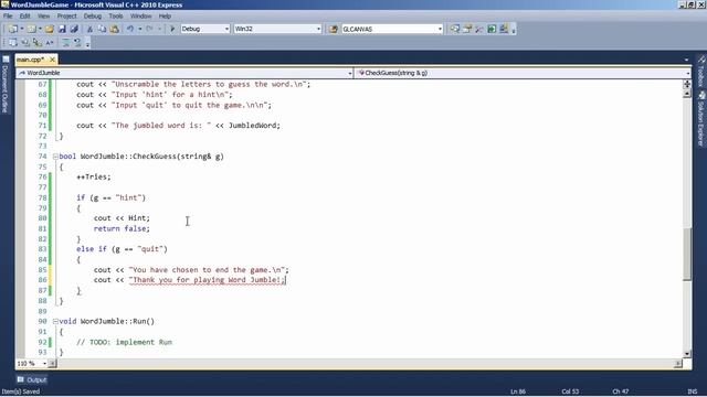 C++ Tutorial: Word Jumble Game Part 2 смотреть онлайн