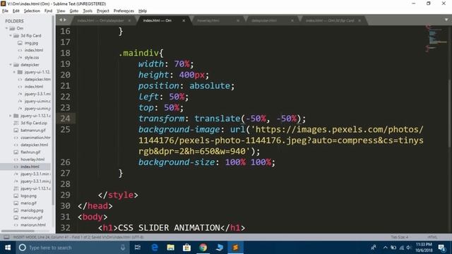 How to Create An Image Slider in HTML and CSS Step by Step | Responsive Image SlideShow using CSS3 смотреть онлайн