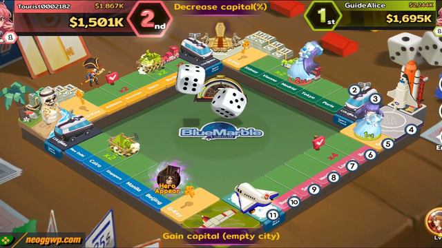 Blue Marble M (English/Thai) (Android iOS APK) - Board Millionaire Gameplay (BETA TEST) смотреть онлайн