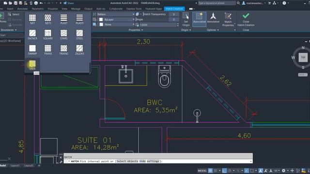 19 2 428Dac Hachuras no AutoCAD смотреть онлайн