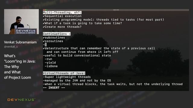 Devnexus 2022 - What's Looming in Java The Why and What of Project Loom - Venkat Subramaniam смотреть онлайн
