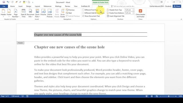 How to make dynamic headers in word смотреть онлайн