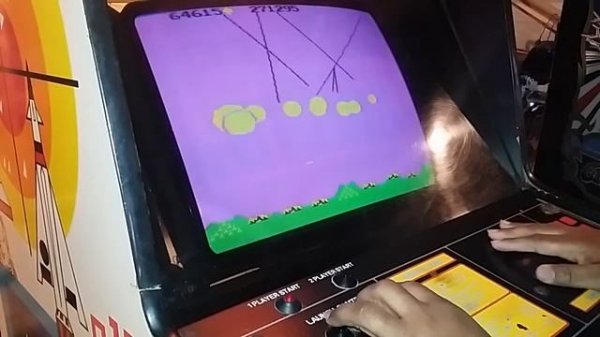 Missile Command 144,775 on arcade Missile Command