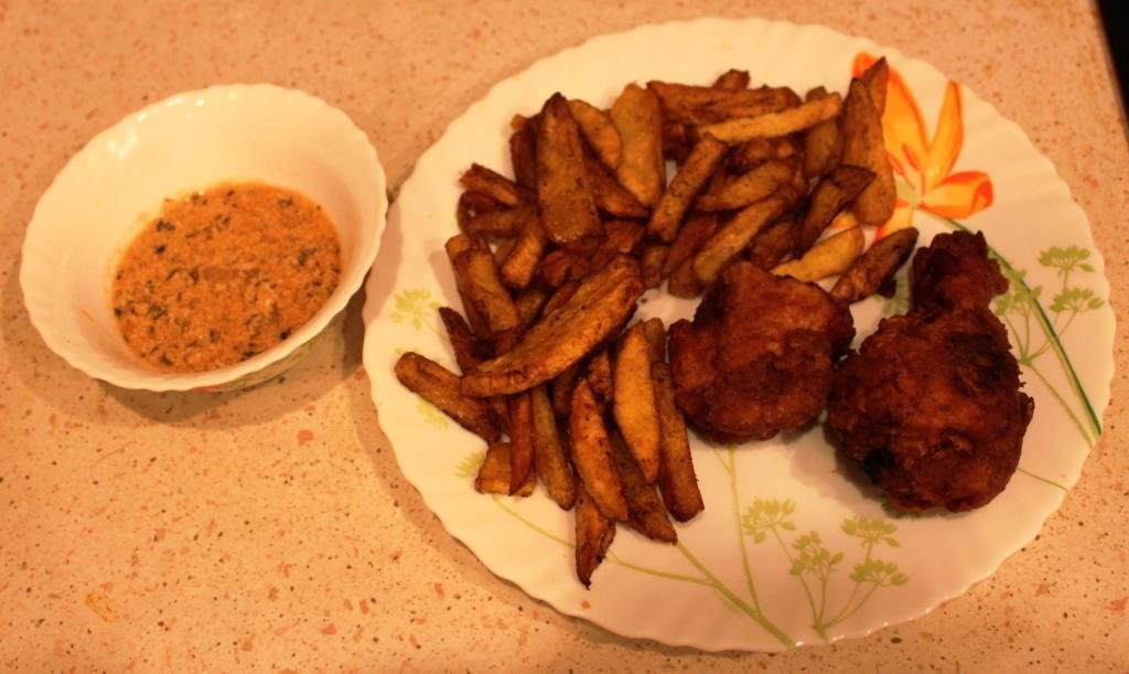 Хрустящая курица с картофелем фри американский вариант смотреть онлайн