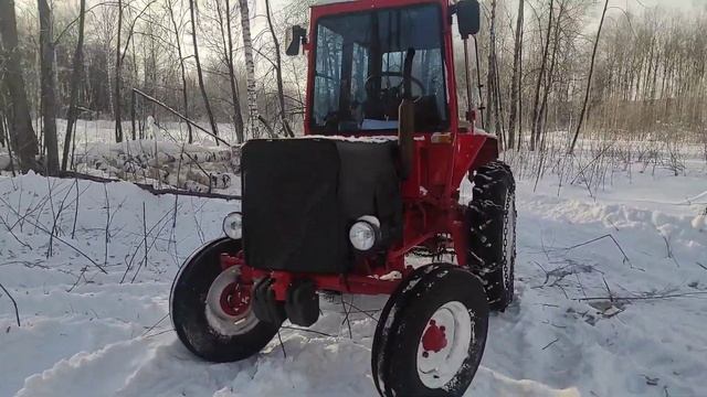 Очередная поездка в лес за дровами на Т-25. смотреть онлайн