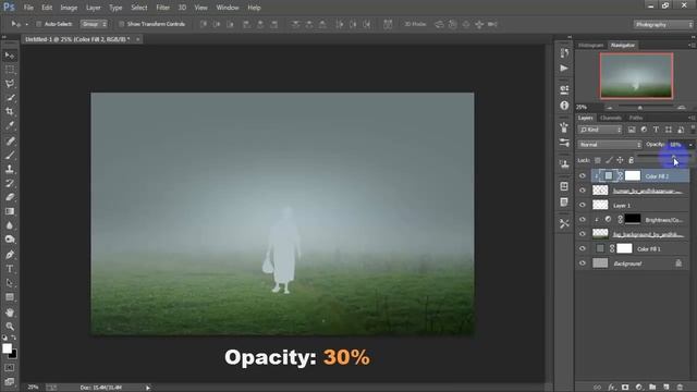 Human in the Fog - Photo Manipulation Tutorial смотреть онлайн