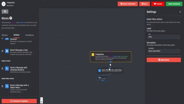 Dropdown menu & Select Menu (Command Builder) - BotGhost Tutorial смотреть онлайн