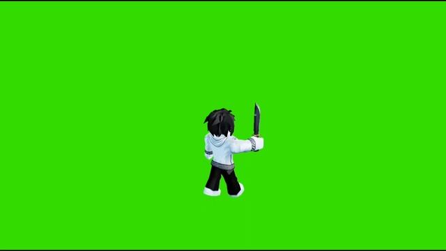 Футаж Jeff из игры Doors Roblox на зеленом фоне смотреть онлайн