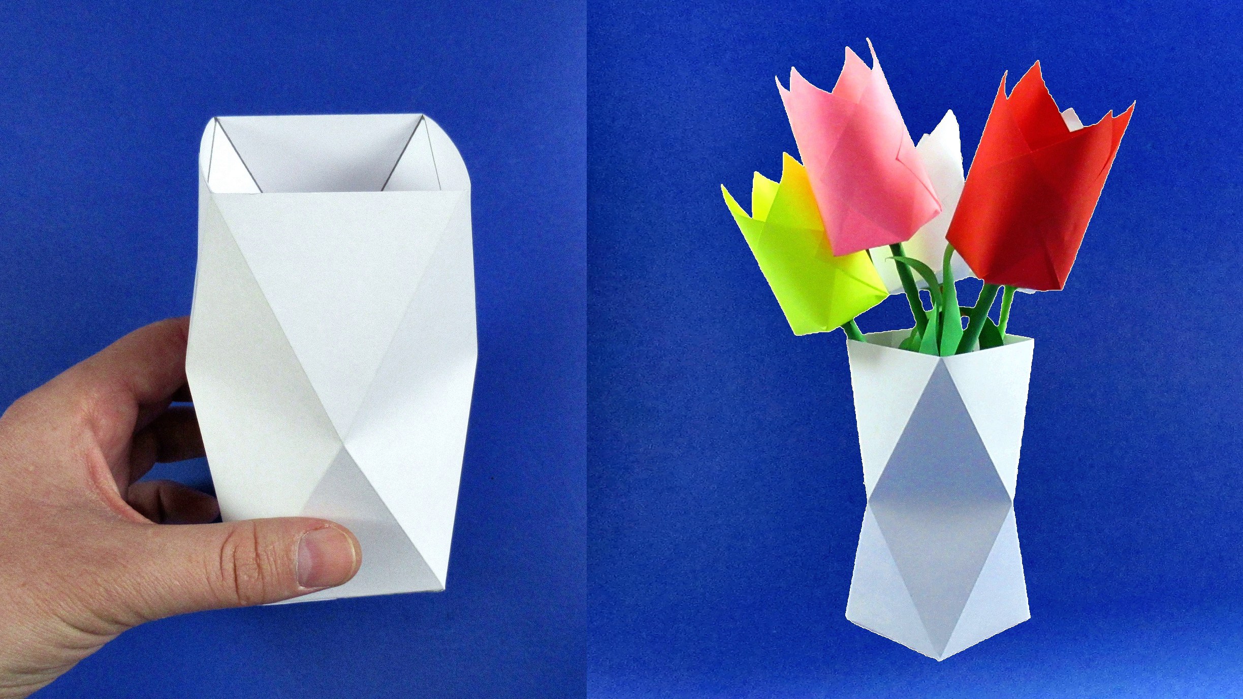 Как сделать вазу из бумаги своими руками. Цветы из бумаги смотреть онлайн