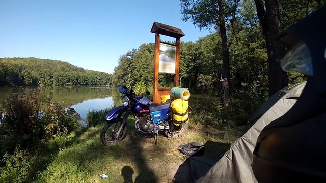 Шелеховское озеро. Мотопутешествие по Украине. Yamaha ttr250 raid смотреть онлайн