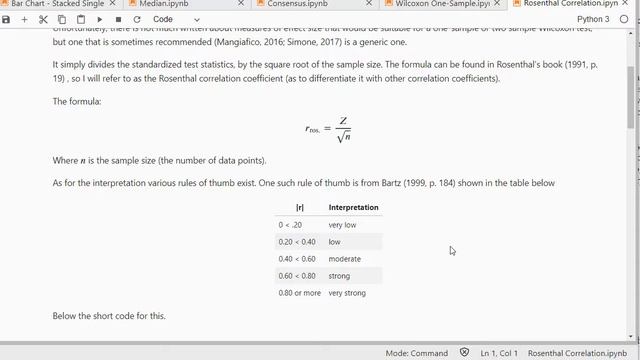 Python - Rosenthal Correlation Coefficient смотреть онлайн