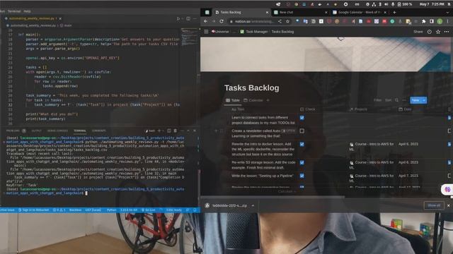Automating Weekly Reviews with the ChatGPT API смотреть онлайн