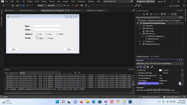 Mastering C# Database Programming: How to insert Radio Button Values in Database смотреть онлайн