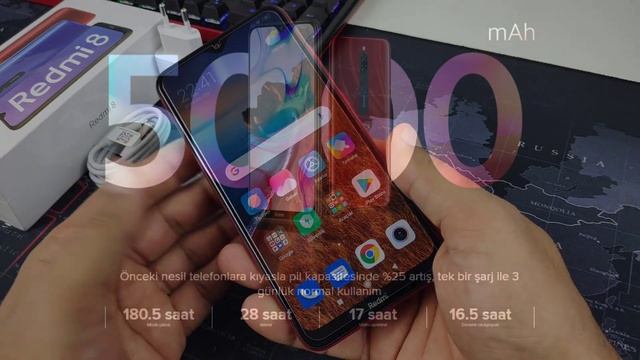 Redmi 8 Kutu Açılışı Ve İnceleme. Düşük Bütçeli Telefon İsteyenler Videoyu İzlemeden Karar Vermeyin