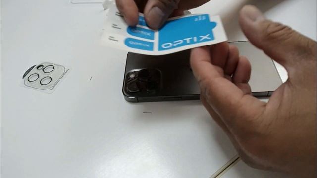 How to Install Camera Lens Protector of iPhone 13 Pro Max || OPTIX Lens Protector смотреть онлайн