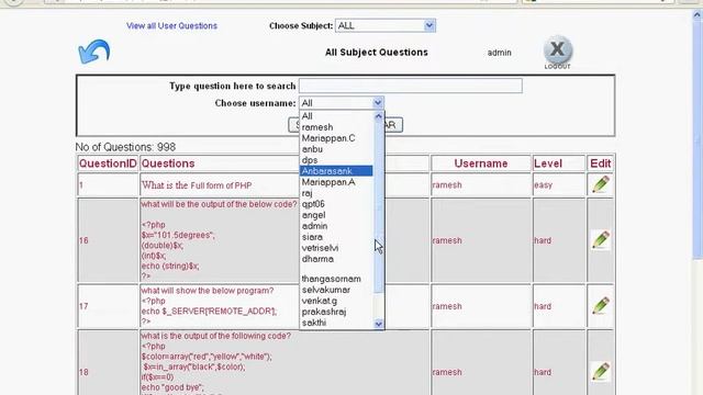 Demo for Admin panel of Quiz Script смотреть онлайн