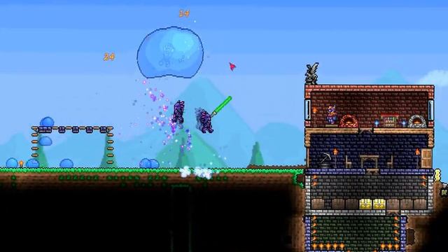 Terraria :Король_Слизней!!! смотреть онлайн