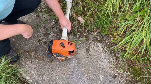 Stihl FS 400 start and work in 2020 смотреть онлайн
