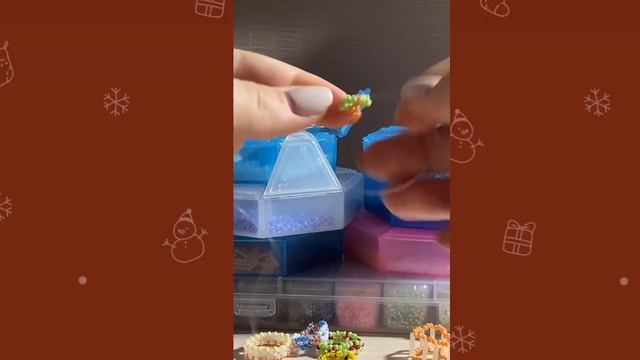 Тутор на новогодние кольцо из бисера смотреть онлайн