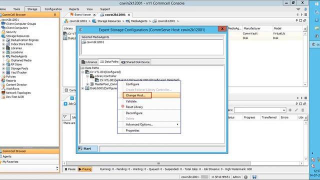 Tape Library (Physical/ Virtual) Configuration in CommVault v11 смотреть онлайн