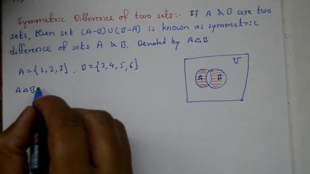 Symmetric difference of two sets basic concept JEE & CET смотреть онлайн