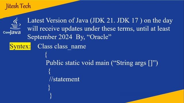 #3 Introduction to java (Hindi) || What is Java? || Explain With Syntex and Example #java смотреть онлайн
