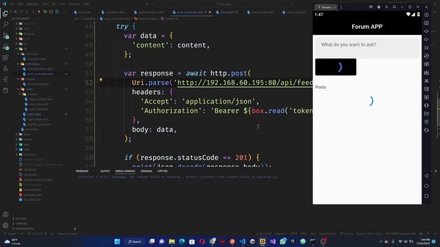 How To Build A Forum App With Laravel and Flutter - Create Post смотреть онлайн