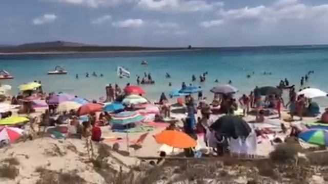 La Pelosa beach - Stintino - Sardinia - Panoramic view смотреть онлайн