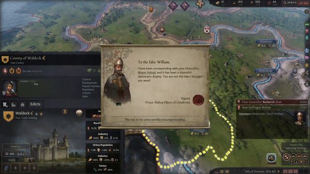 CK3 Gameplay| Sinews of War Mod| Establishing a Hessian Dynasty| Episode 3| Marriages & Disease смотреть онлайн