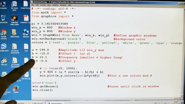 520-Python Sine Wave Graphic Example смотреть онлайн